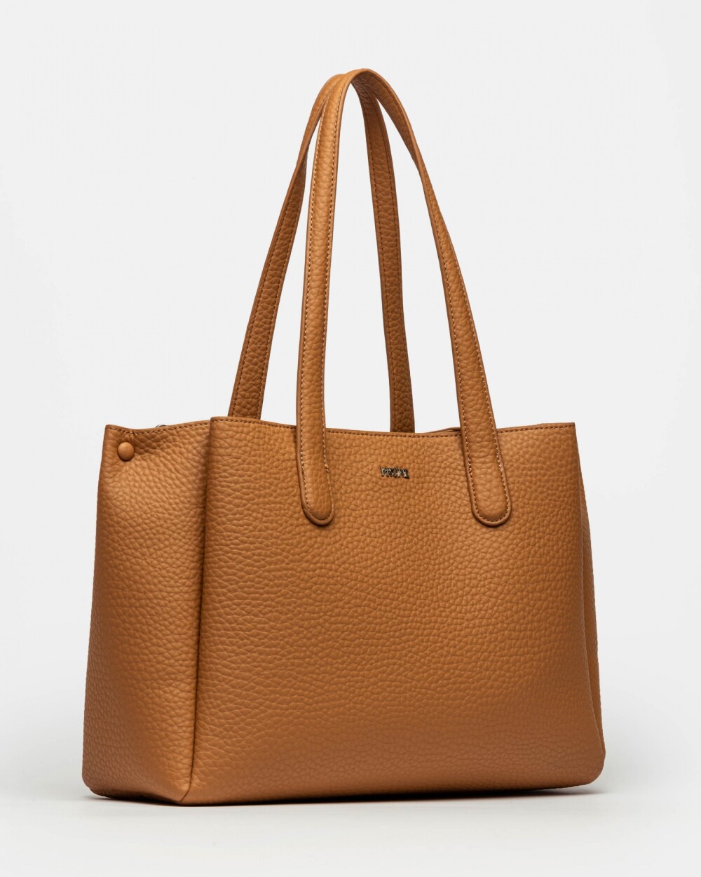 Shopper Erin En Efecto Cuero Graneado Cuoio