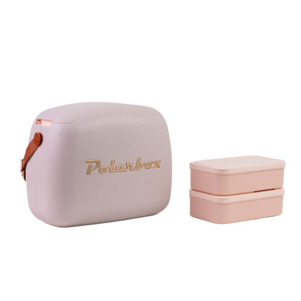 Conservadora Lunchera Térmica Pop 6L Polarbox Con 2 Tuppers Color Blanco