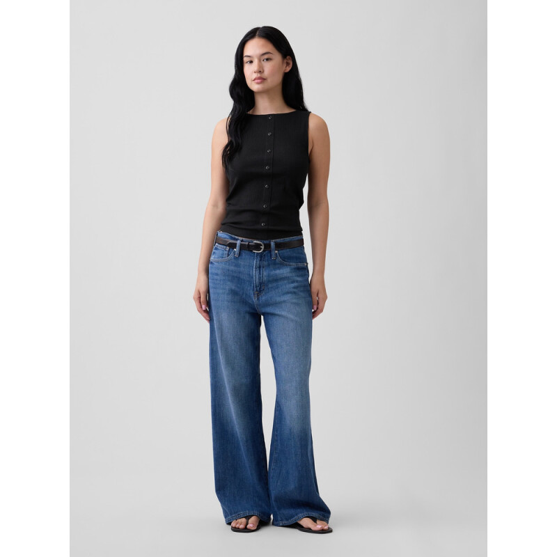 V-SL BUTTON THROUGH BLACK 1