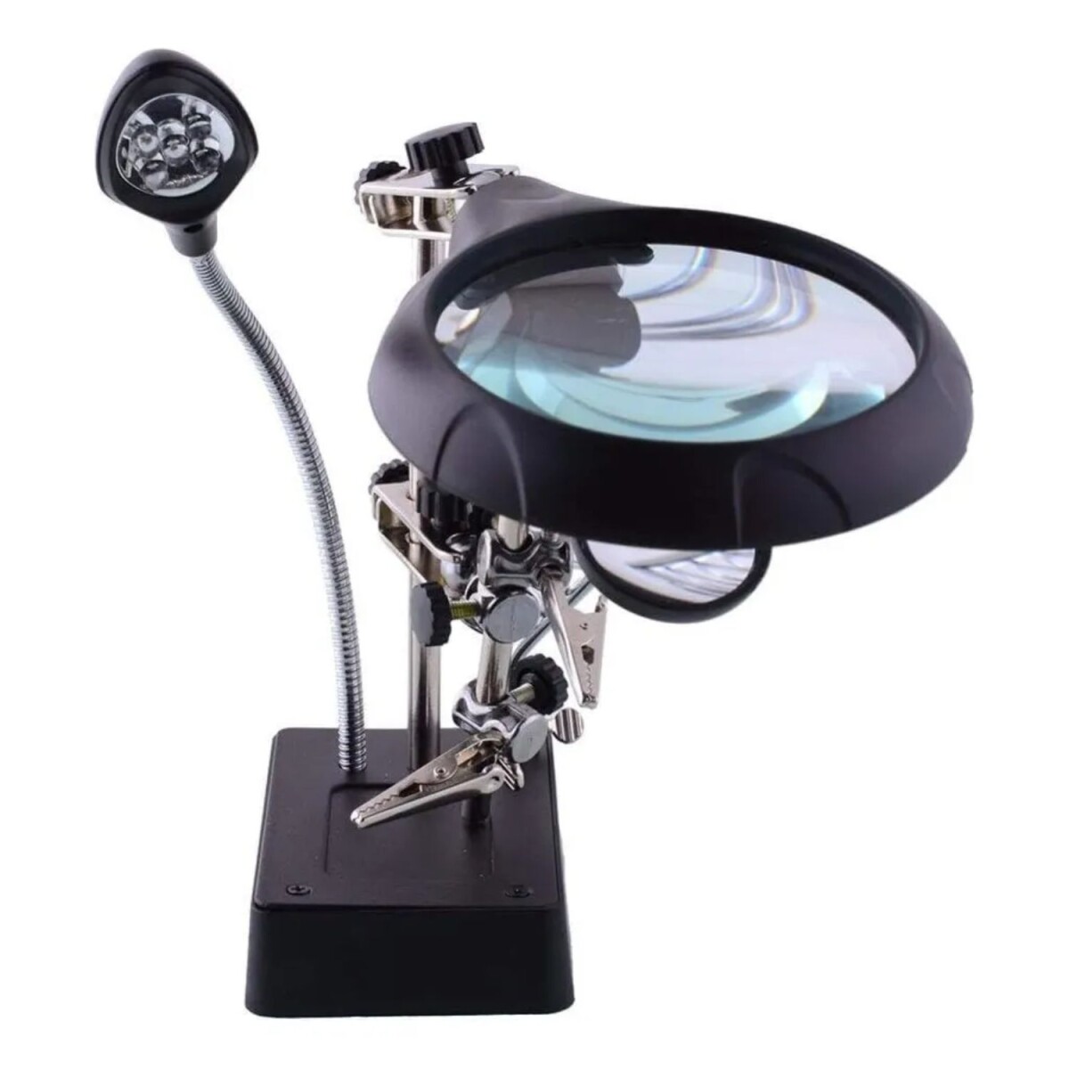Lupa de mesa con luz led y usb para trabajos de precisión 
