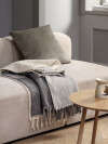 Manta throw LUNDKARSE 130x170 lana gris/beige Manta throw LUNDKARSE 130x170 lana gris/beige