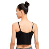 NIKE W NSW TANK CROP FEMME BLACK (WHITE) Negro