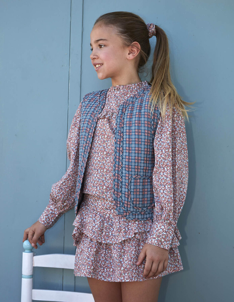 Chaleco Acolchado Reversible - Granate 