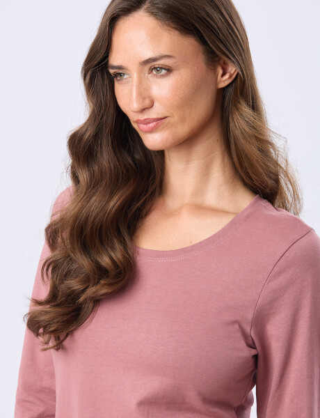 REMERA BÁSICA DE ALGODÓN Rosa Oscuro