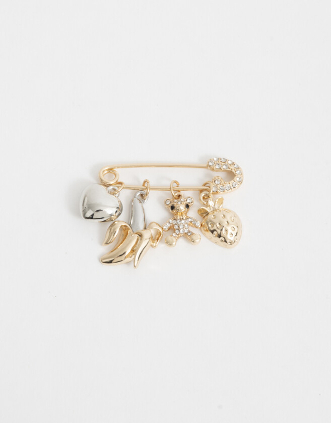 Prendedor Con strass Prendedor Con Strass - Combinacion Bicolor