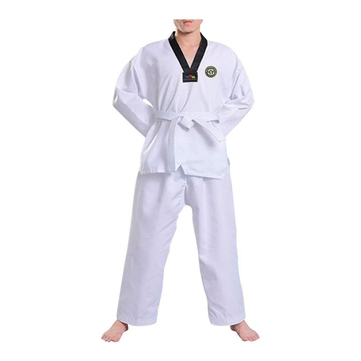 Equipo De Taekwondo Dobok Itf Traje Indumentaria - Blanco 