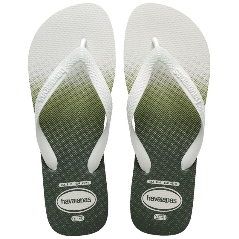Sandalias Havaianas Top Basic FC Hombre Blanco Blanco Verde