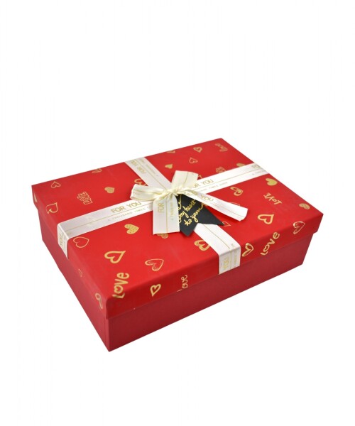 Caja rigida - 20,2x28,2x9,5 cm - For You ROJO