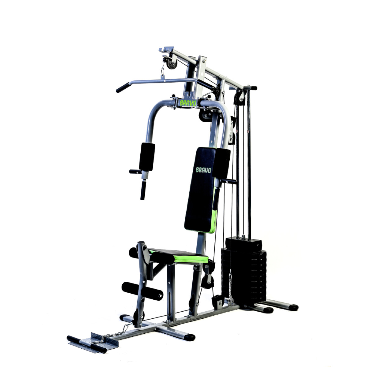 Gimnasio Multifunción Bravo - Inox/Verde 