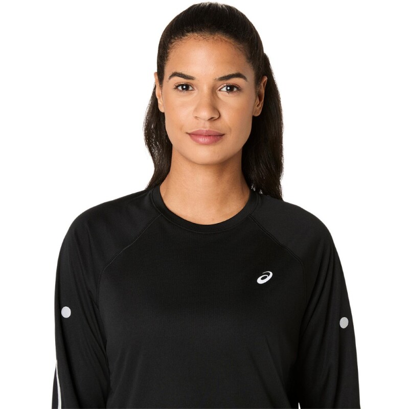 Polo Running Road Lite-Show Ls Top Mujer Performance Black