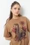 REMERA RURA Marrón Corteza