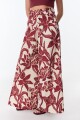 Pantalon Flor Flores Bordeaux