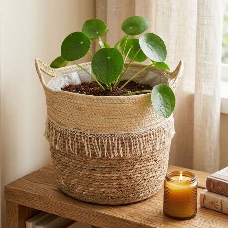 Canasto Seagrass 25 cm Beige