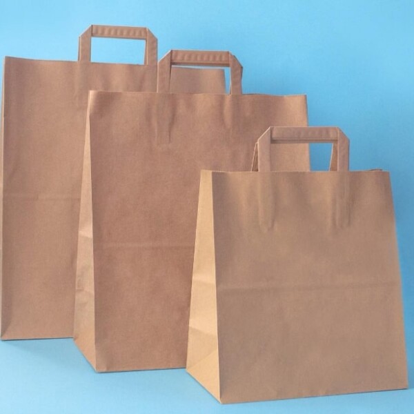 BOLSAS DE PAPEL CON ASAS PAPEL 32X38X17 CM. MARRON