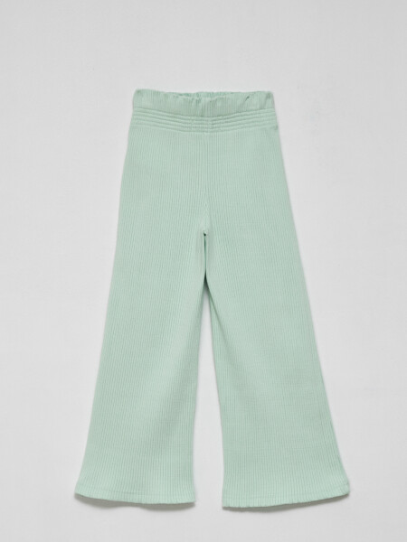 Pantalón en rib oxford Verde Agua
