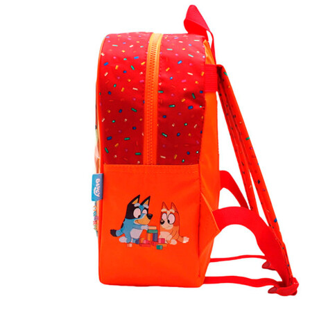 Mochila Infantil Bluey 30cm Escolar Estampa Original Naranja