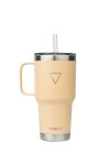 VASO HYDRATE CON PICO Y AGARRE 887ML BEIGE