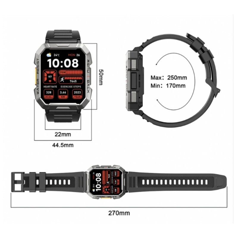 Reloj Inteligente Smartwatch Blackview W60 negro