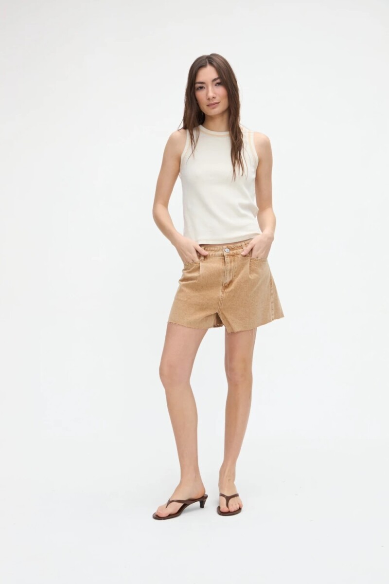 SHORT UNIFORM MARCIA - CAMEL 