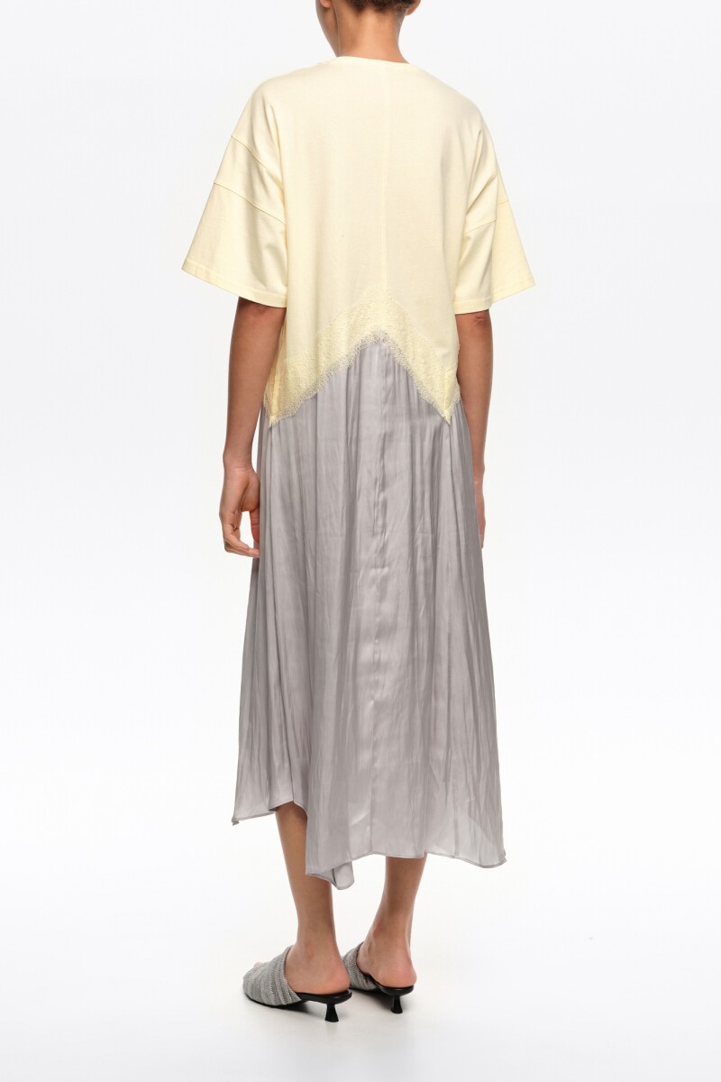 VESTIDO ASIMÉTRICO Gris