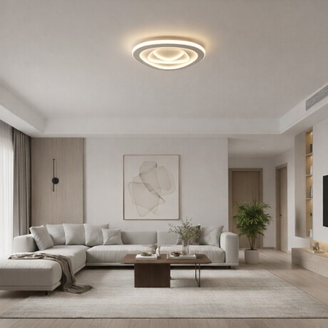 Plafón LED triangular a control remoto con funciones Plafón LED triangular a control remoto con funciones