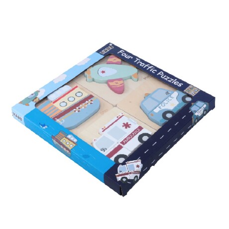 Set 4 Rompecabezas Puzzles Transporte 0105 001