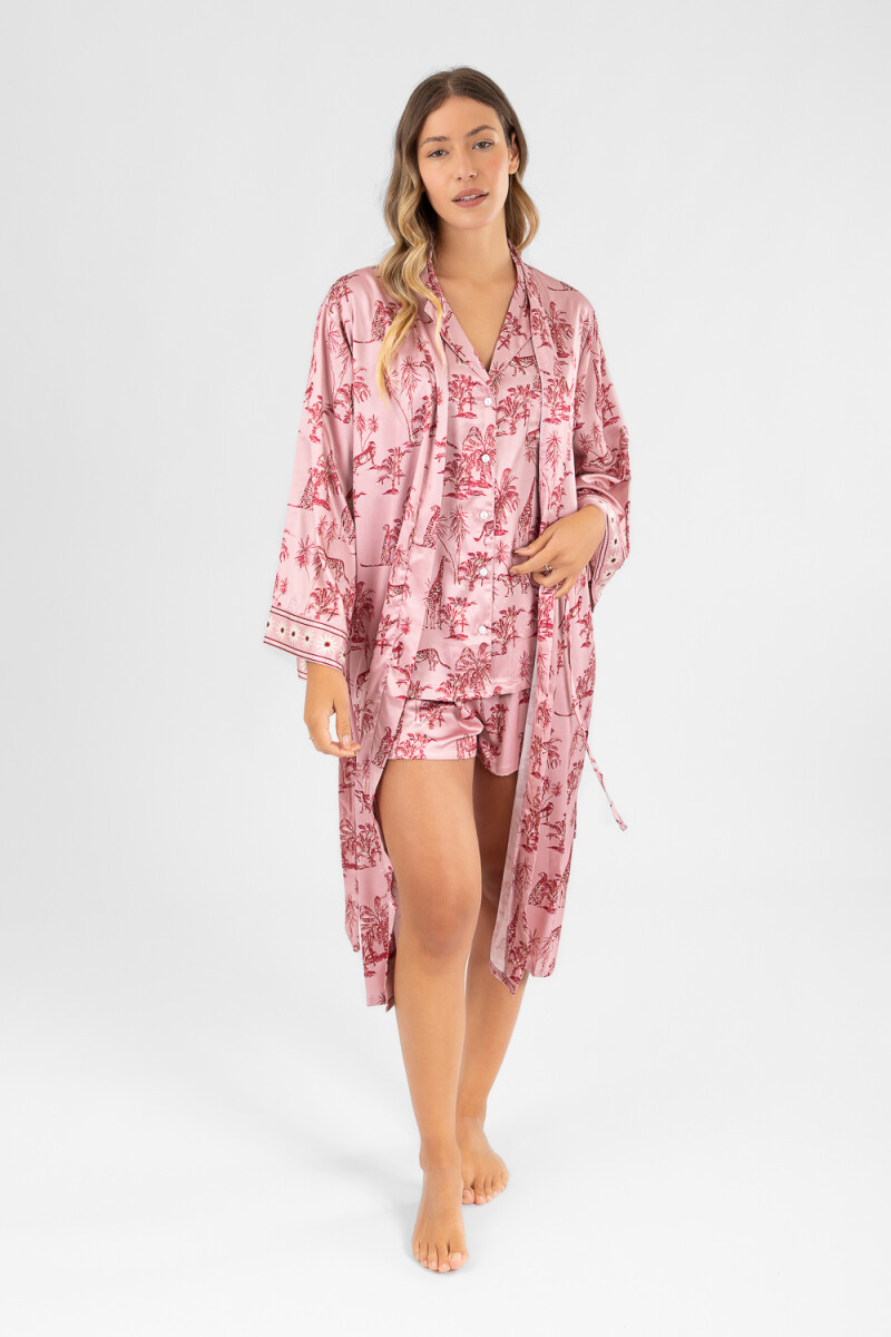 Animal jouy robe Rosado