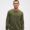 V-FA25 SOLID CORE CREW ARMY JACKET GREEN