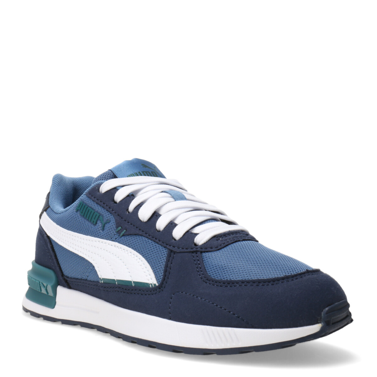 Championes de Niños Puma Graviton - Azul Marino - Blanco - Verde 