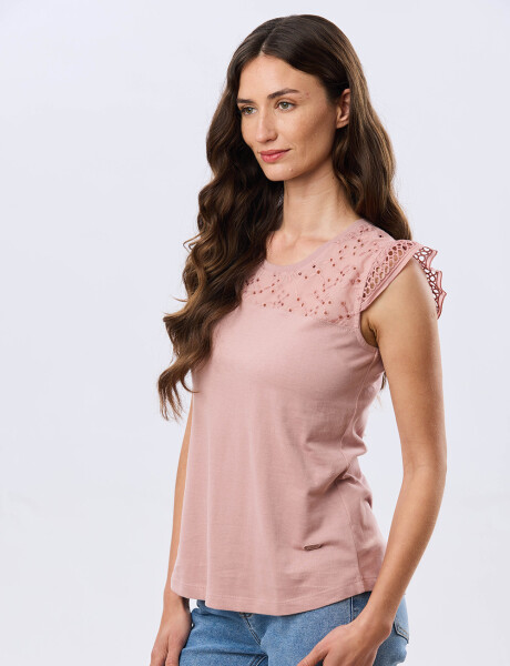 REMERA LISA DE ALGODÓN Rosa