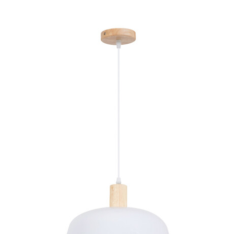 Colgante Para Techo En Madera Y Metal Blanco