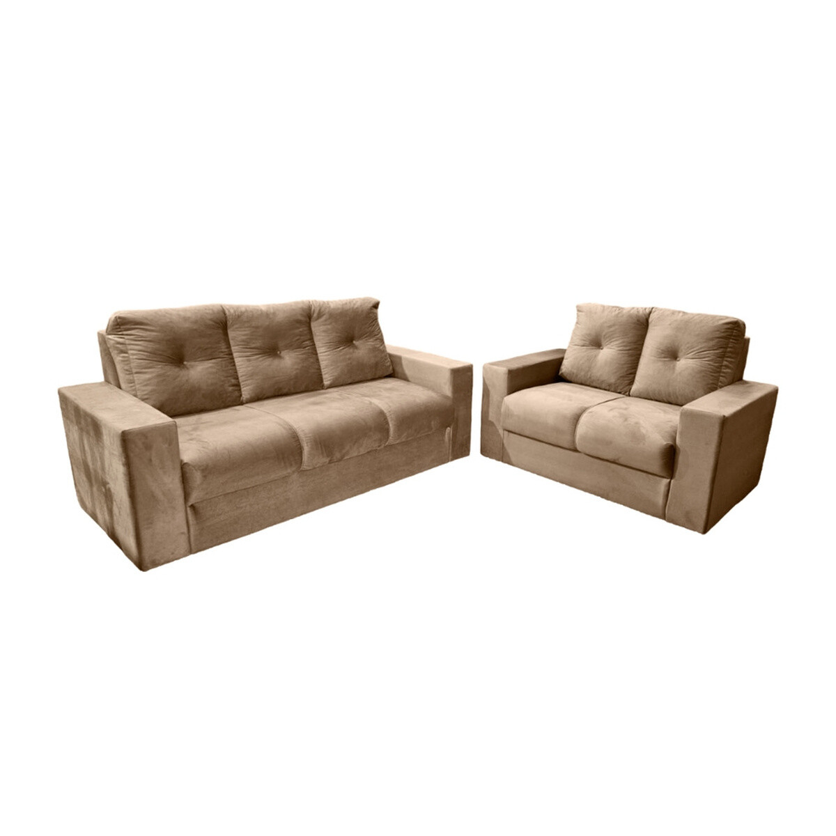 SOFA RUBI 3-2 LUGARES BEIGE COVERT INVERFIN - Unica 