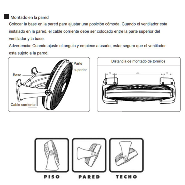 Ventilador Turbo Circulador Punktal Pk-4100 Vt VENTILADOR DE PISO PUNKTAL PK-4100VT