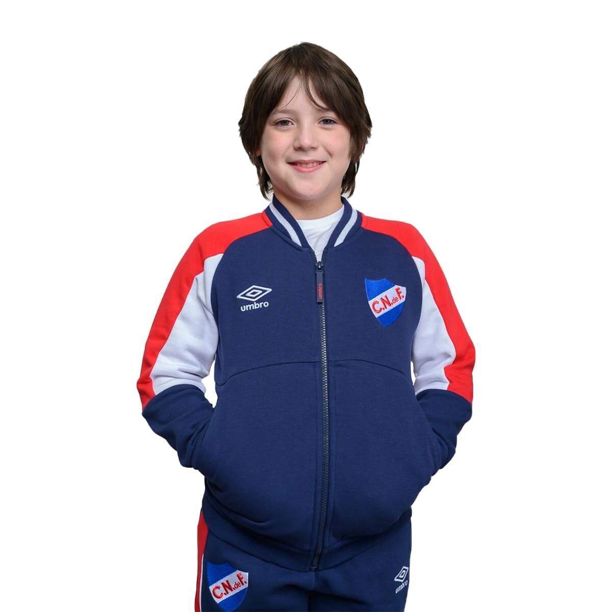 CAMPERA UMBRO BOMBER LIMIT CNF de Niños - NU243019 - Azul-blanco 