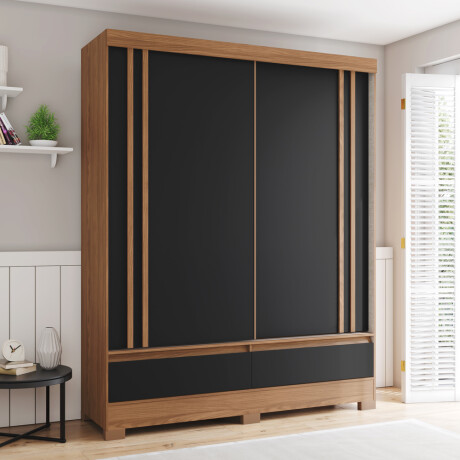 Ropero 2 puertas corredizas - 2 cajones - Producto flex Ropero 2 puertas corredizas - 2 cajones - Producto flex
