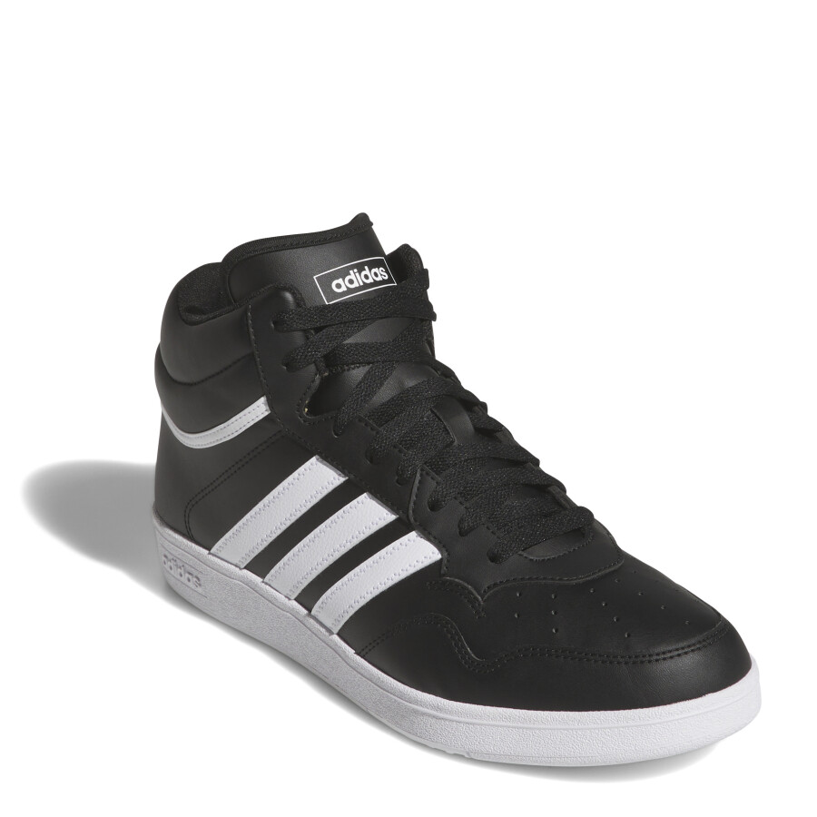 Championes Unisex Adidas Hoops 4.0 Mid Negro - Blanco