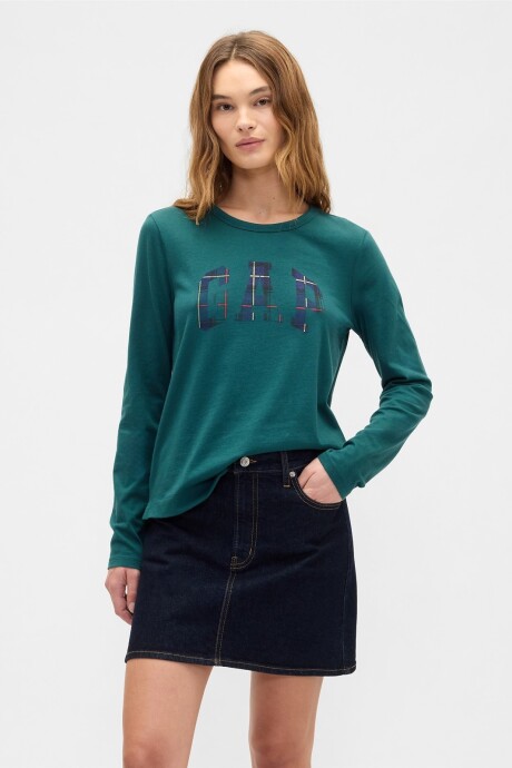 Remera Logo Gap Mujer June Bug 2