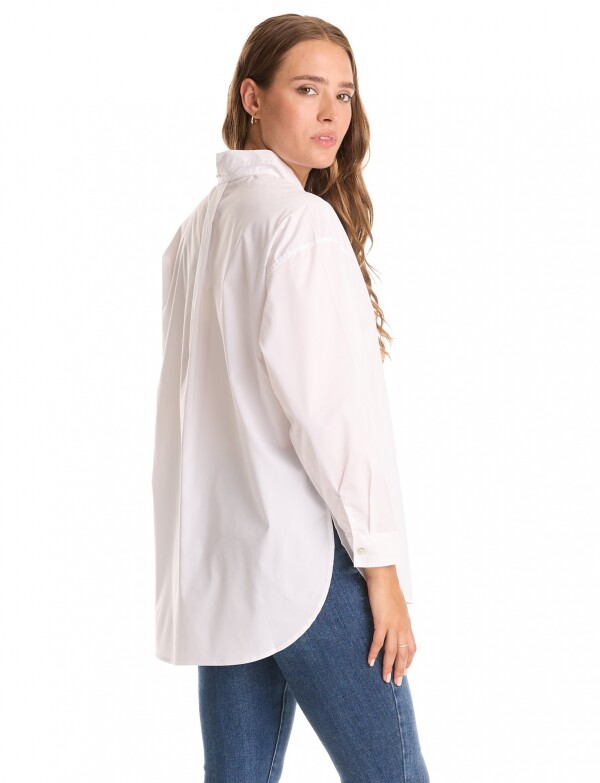 Camisa Tencel Oversize BLANCO