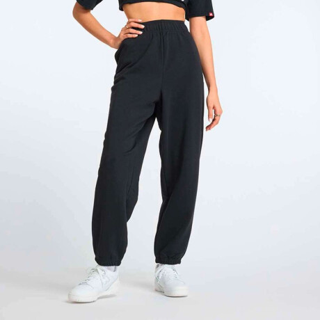 Pantalón Largo Sport Essentials French Terry Jogger de Mujer Negro
