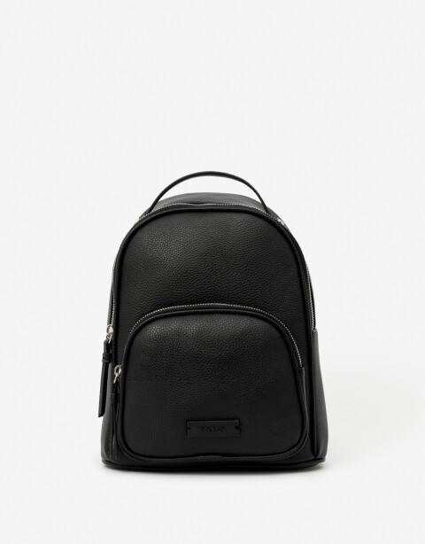 Mochilas Urbanas Basicos Mochila Con Bolsillo - Negro