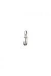 CHARM DE ALEACION DE METALES BAÑADO EN PLATA DE LEY CON FORMA DE LETRA J CON ARGOLLA Charm