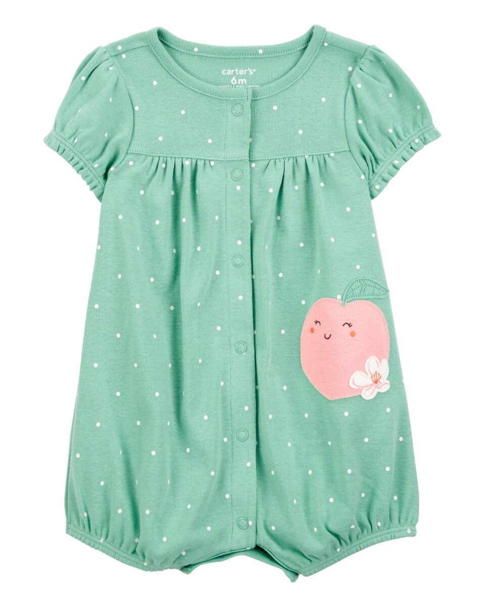 Monito bombachudo de algodón, estampa durazno 