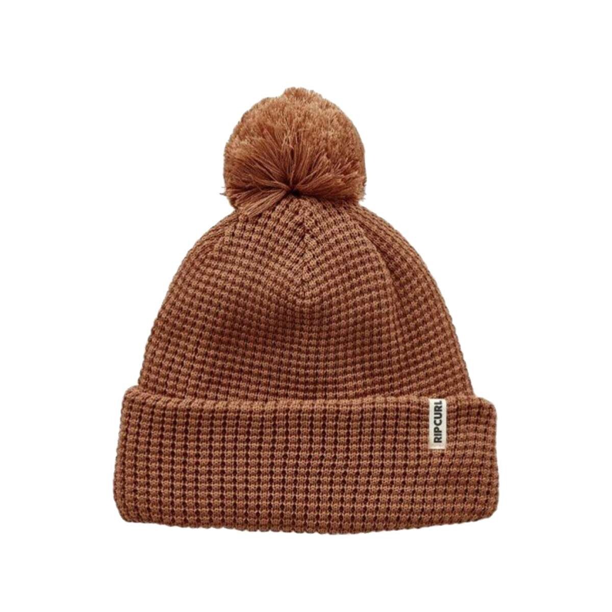 Gorro Lana Rip Curl Anoeta Reg Pom Pom - Marrón 