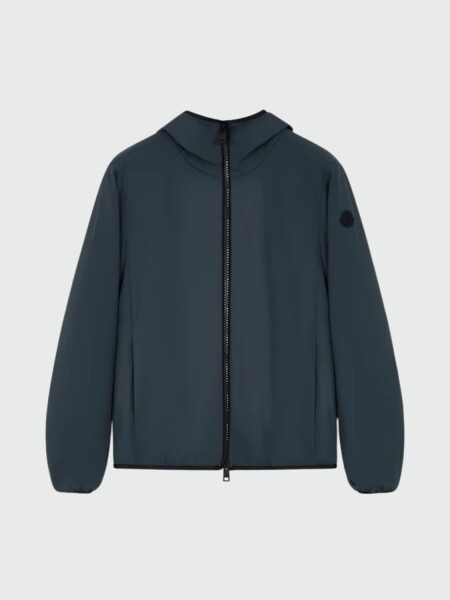 MONCLER - Campera corta con capucha Altair Gris
