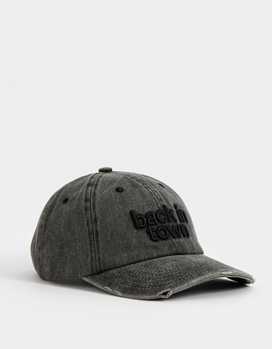 Gorra Denim Efecto Rotura 