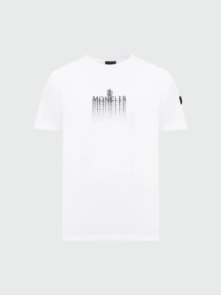 Moncler - Remera de Algodón Logo 0