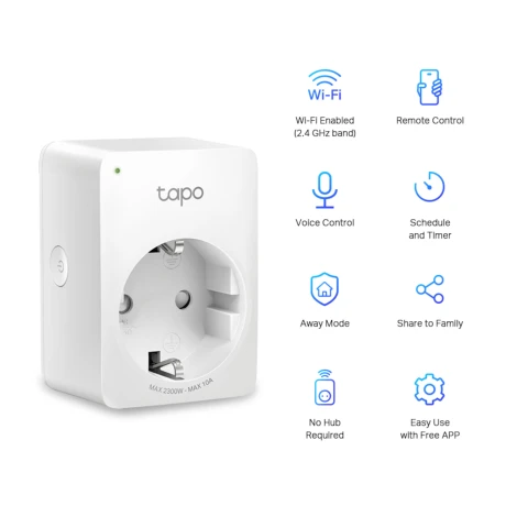 Enchufe Inteligente Tp-Link Tapo P100 Wi-Fi Pack x2 001