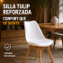 Silla Comedor X2 Combohome Eames Reforzada Premium Nórdica Blanco 1