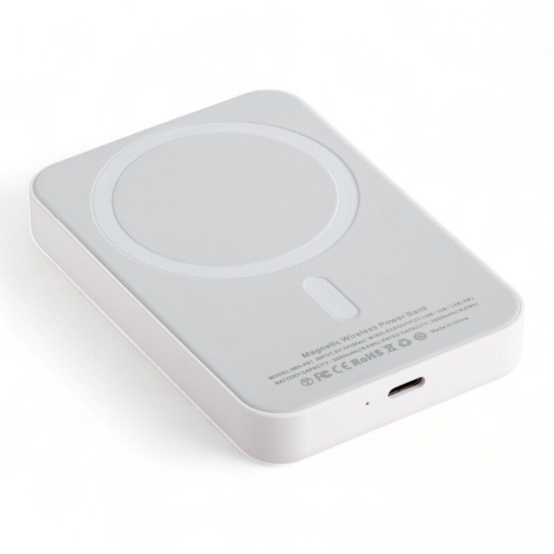 Power Bank O Bateria Externa Magnetica Magsafe Para iPhone 5000mah Blanco
