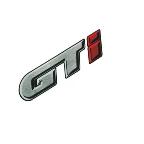 EMBLEMA "GTI" CALCO PORTON GOL / PARATI / SAVEIRO Emblema "gti" Calco Porton Gol / Parati / Saveiro
